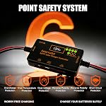 MPPT Solar Charge Controller 12V 10A Solar Panel with LCD Display Charge Controller for Gel AGM Lithium LiFePO4 Batteries Charge Controllers Compatible with Type-c and USB（12v/10A）