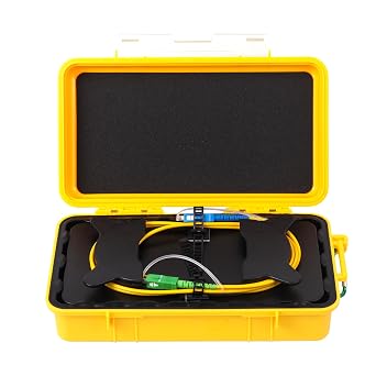 2000M Fiber OTDR Launch Cable Box Fiber Optic Test Tool Extension Cord SC/UPC-SC/APC Single Mode9/125 FTTH OTDR Dead Zone Eliminator, Low Loss,Accurate,SM