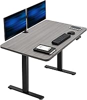 Vista 69 de VIVO DESK-KIT-1B7N-36 - Escritorio eléctrico de pie rústico de 71 x 36 pulgadas, ajuste de altura de memoria, serie 1B, marco negro con parte
