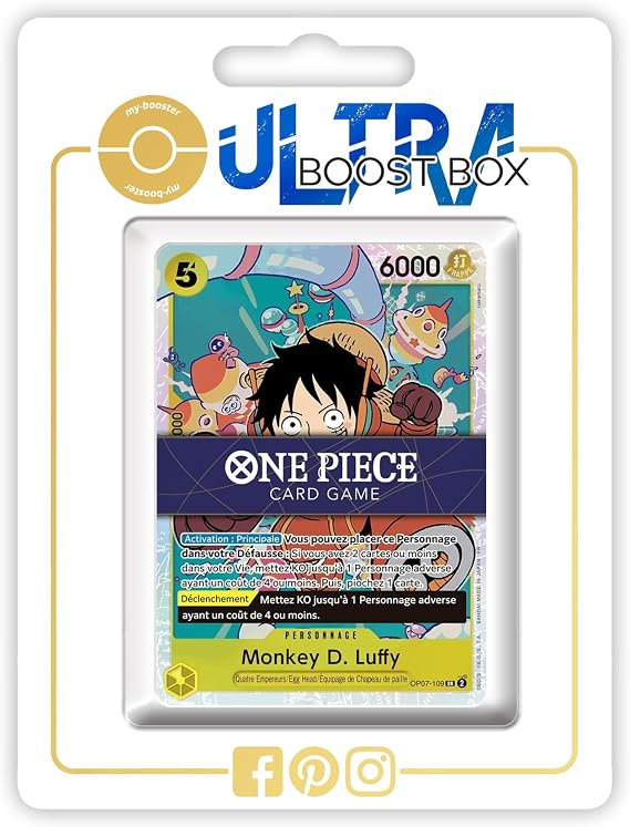 Monkey D. Luffy OP07-109 Super Rare - my-booster X One Piece The Best Vol.2 (PRB-02) - Box of 10 One Piece French Cards
