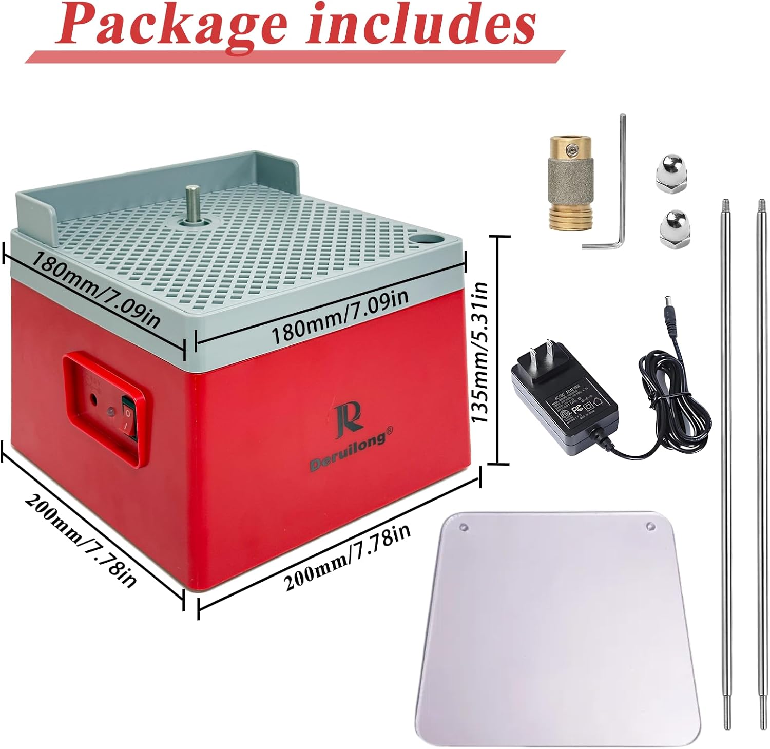 Stained Glass Grinder, Portable Glass Grinder Art Grinding Tool with 5/8" Diamond Grinder Bit