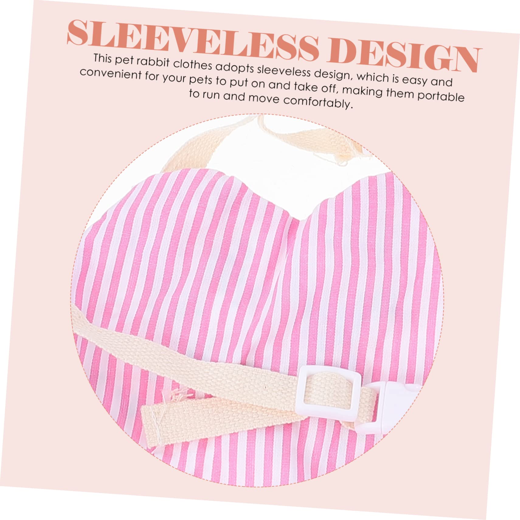 POPETPOP Ensemble Vêtement Décoratif pour Lapin Laisse en Coton Rose, Doux Odeur, pour Promenades Extérieures et Fêtes