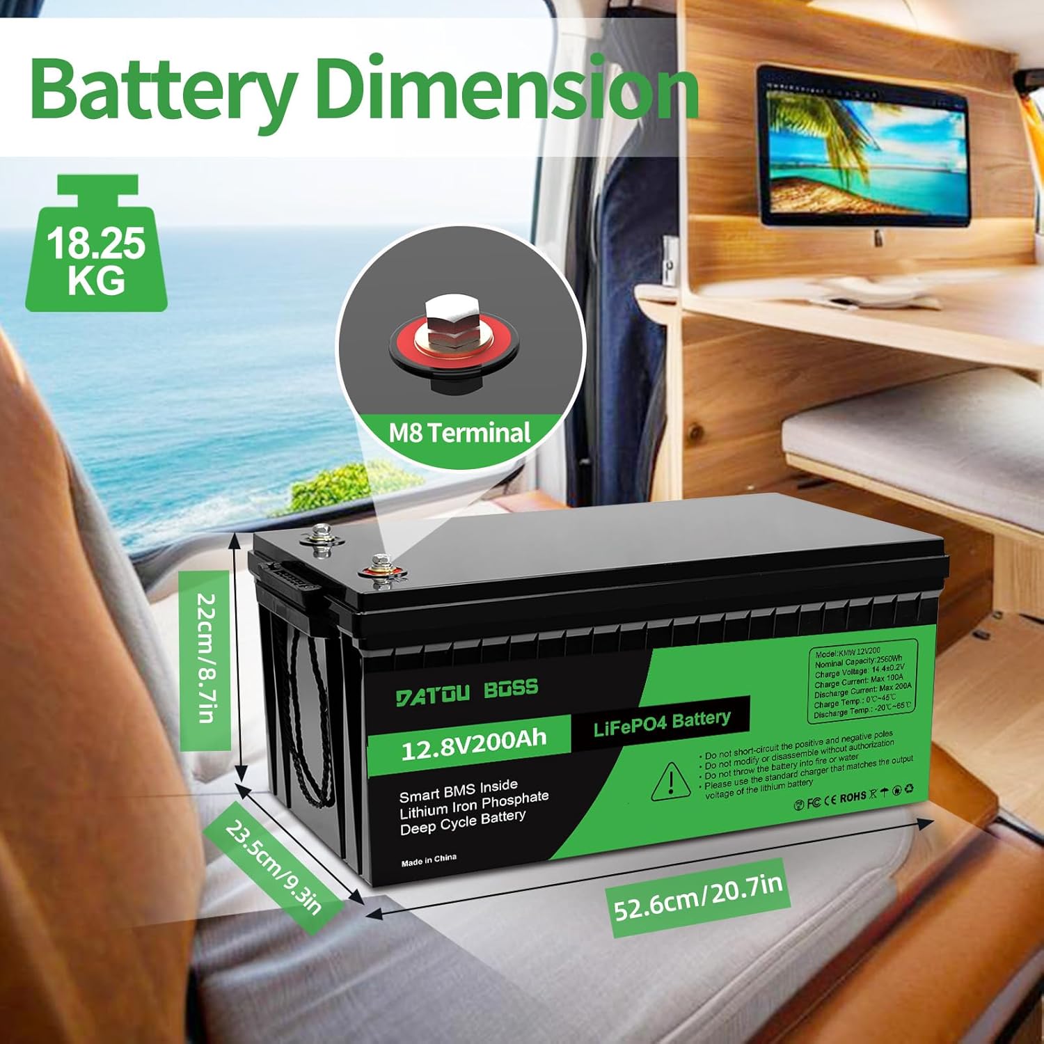 Comparison of DATOUBOSS LiFePO4 battery with lead-acid battery