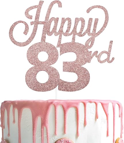 Miniatura 8 de Decoración para pastel con texto "Happy Birthday 100", color negro