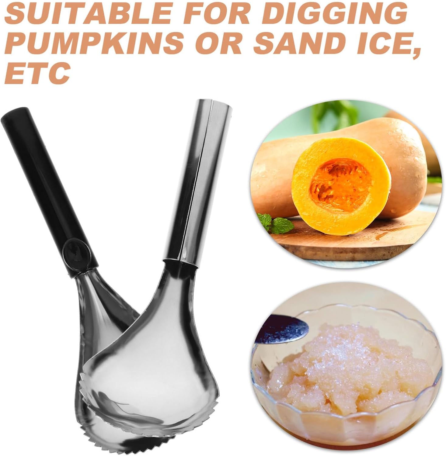 Pumpkin Core Remover Scoop Vegetable Corer Tool 2pcs Manual Kitchen Gadgets