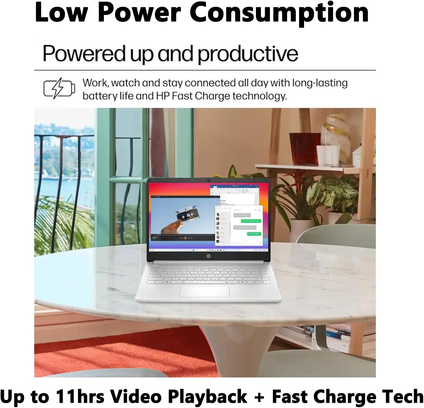 HP 14" HD Display Laptop with Microsoft Office & 1TB Cloud Storage Included for 1 Year, Intel Processor N150 (4-Core CPU), Wi-Fi, Budget, Portable for Home/Student/Office, Windows 11, RK Bundle, Blue