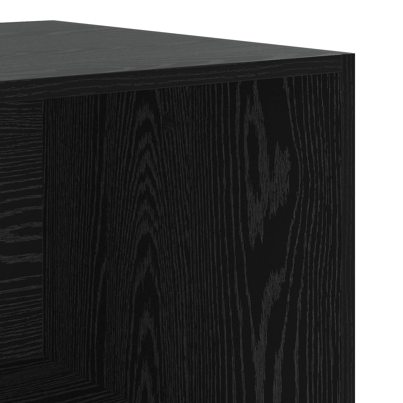 vidaXL Armario Roble Negro 100 x 50 x 200 cm Madera de ingeniería, Solución Moderna de Almacenamiento, diseño Rectangular de Armario, Organizador Ahorra Espacio para Ropa y Muebles de Hombre