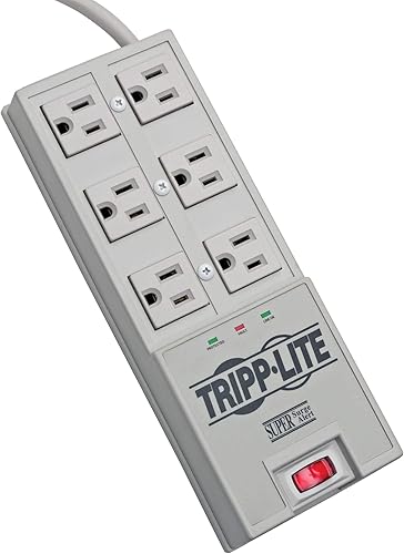 Miniatura 1 de Tripp Lite TR-6 Protect It! Protector de alerta de sobretensión de 6 tomas, longitud del cable de 6 pies (2,420 julios)