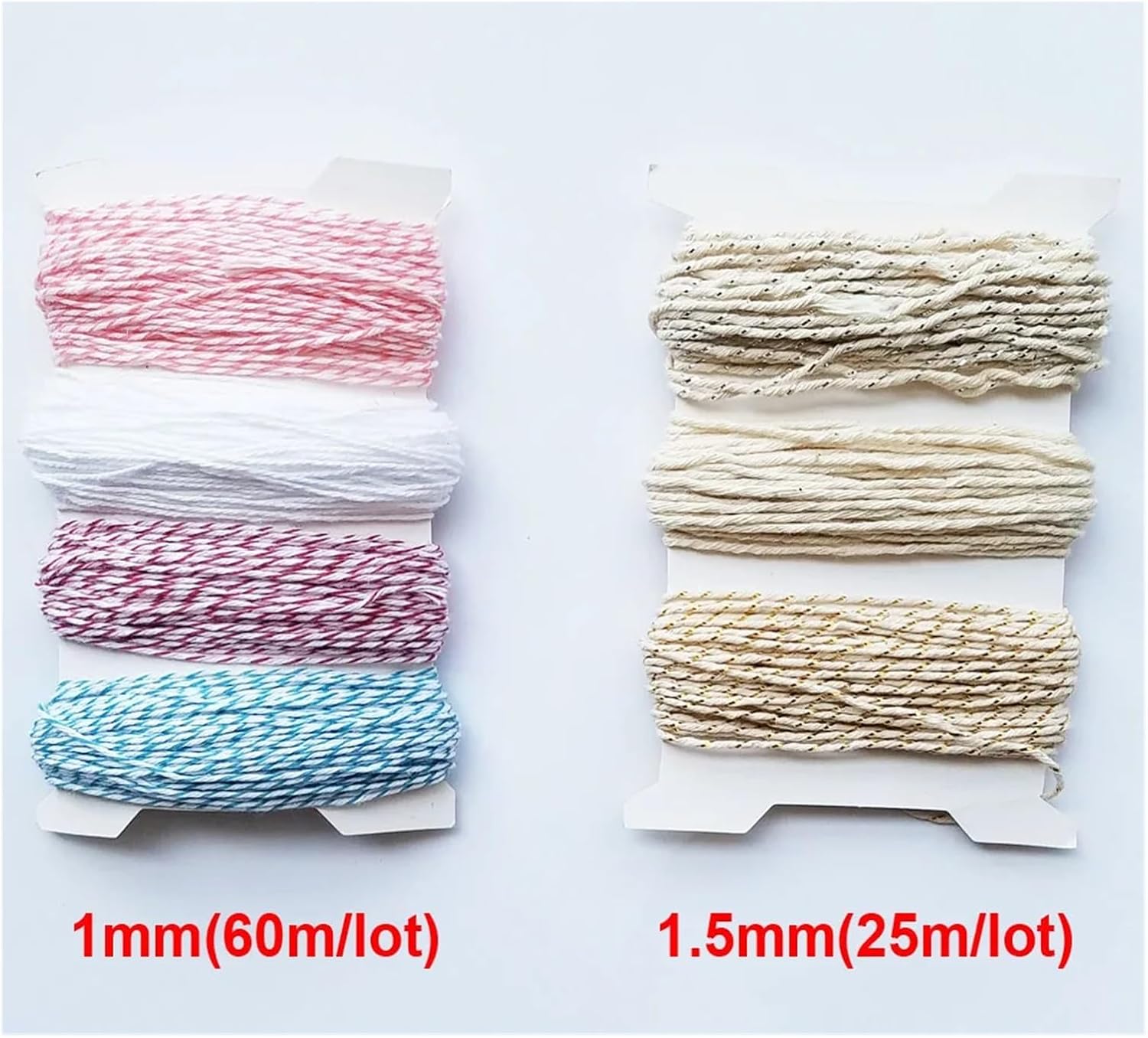 Colored 1mm-2mm Cotton Cord lace Cord Packaging Decoration DIY(2mm)