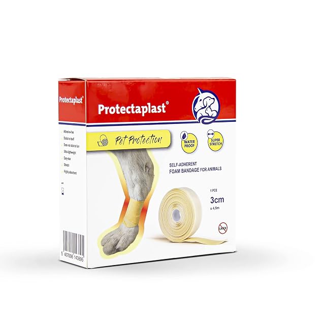 Protectaplast Venda Autoadhesiva para Mascotas (3 cm x 4,5 m)