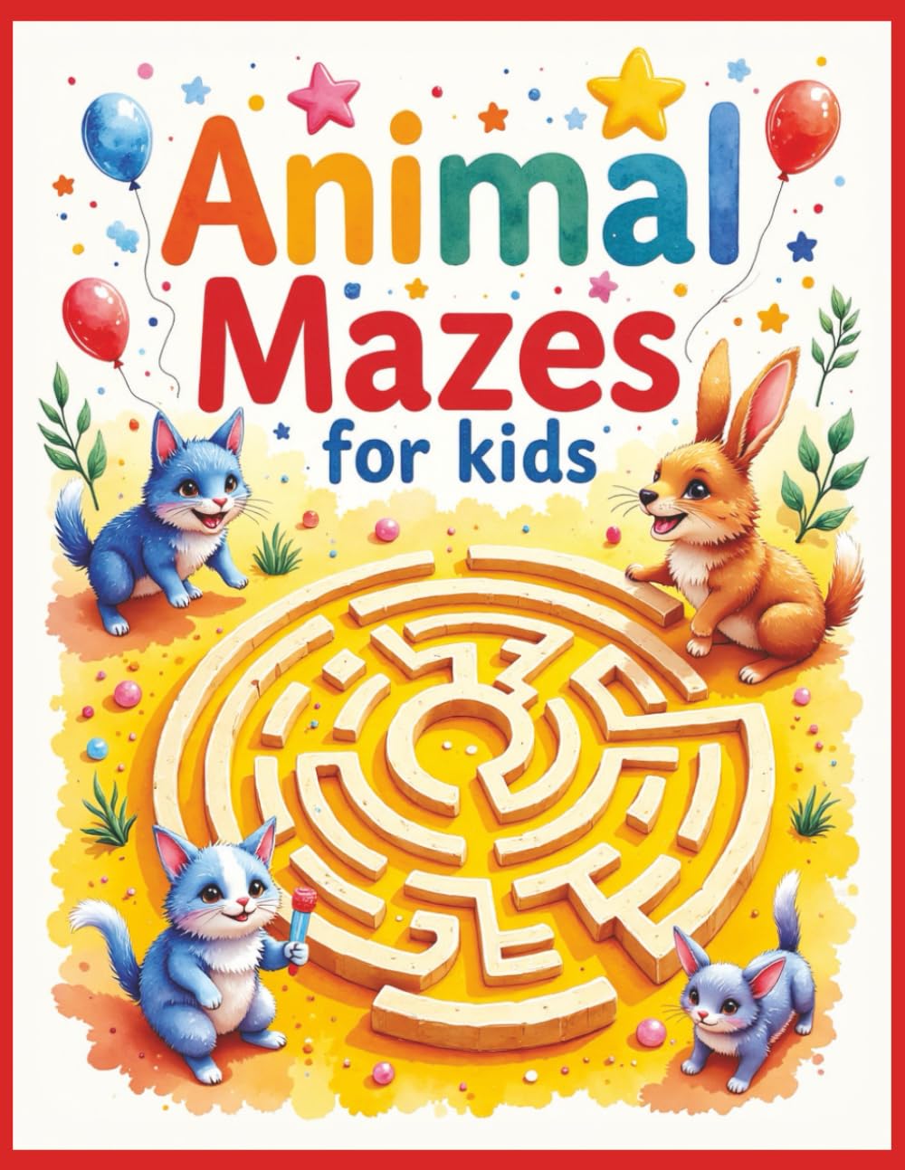 Animal Mazes for Kids: Fun & Educational Maze Activity Book for Kids Ages 4–8 | Easy & Medium Animal Mazes