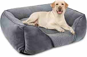 Cuccia Per Cane Soffice FURTIME - Letto Morbido Con Bordo Alto, Lavabile, Antiscivolo 63x53cm