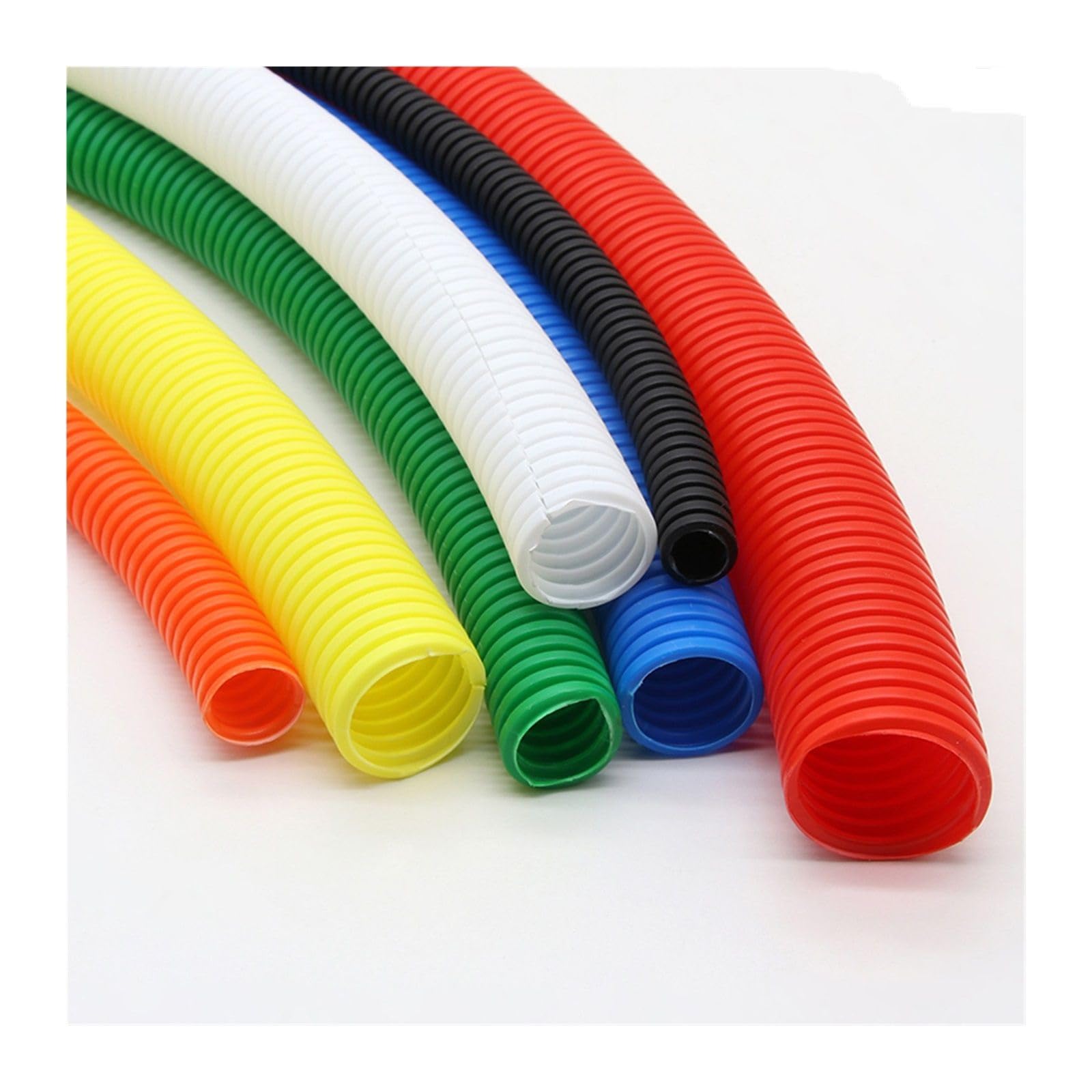 Tubo corrugato in PP nero, 10 m, 7,5 mm-34,5 mm, guaina protettiva per cablaggio AD 21,2 x ID 17 mm, perfetto per progetti elettrici