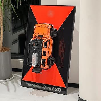 لوحة حائط عرض iLuane لمجموعة بناء السيارات Lego Technic Mercedes-Benz G 500 رقم 42177، مقتنيات للبالغين مثبتة على الحائط، منزل أو مكتب D cor لا توجد سيارة متضمنة