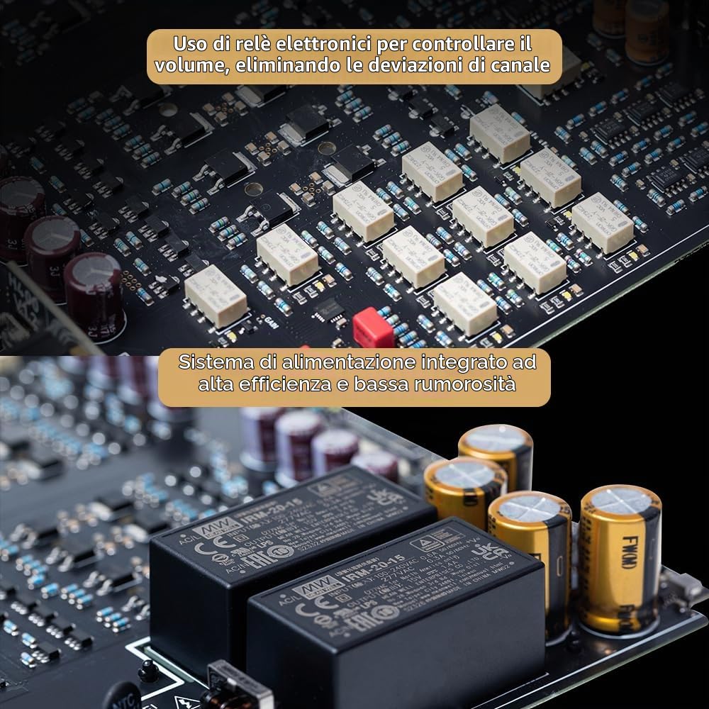 S.M.S.L H400 Hi-Res Amplificatore per cuffie Hi-End Preamplificatore Design ad alta potenza 15W/16Ω 7.5W/32Ω Audio Hi-Fi completamente bilanciato 3 marce Controllo del guadagno 4,4 mm bilanciato/XLR