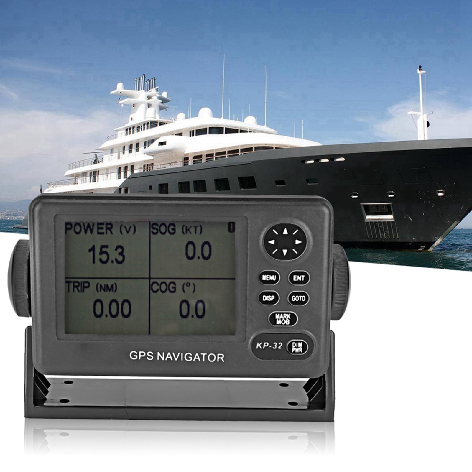 Navigatore Marino GPS/SBAS - Display LCD 4.5 Pollici Per Barche E Yacht, Memorizza 2500 Waypoint