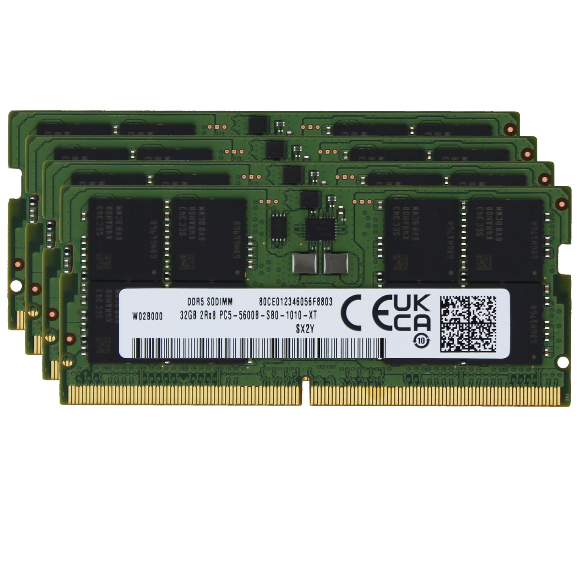 Factory Original 128GB (4x32GB) Compatible with MSI CreatorPro X17 HX A13V, A13VKS, A13VM Workstation Laptop DDR5 5600MHz PC5-44800 SODIMM 2Rx8 CL46 1.1v 262 Pin Notebook Memory RAM Upgrade Adamanta