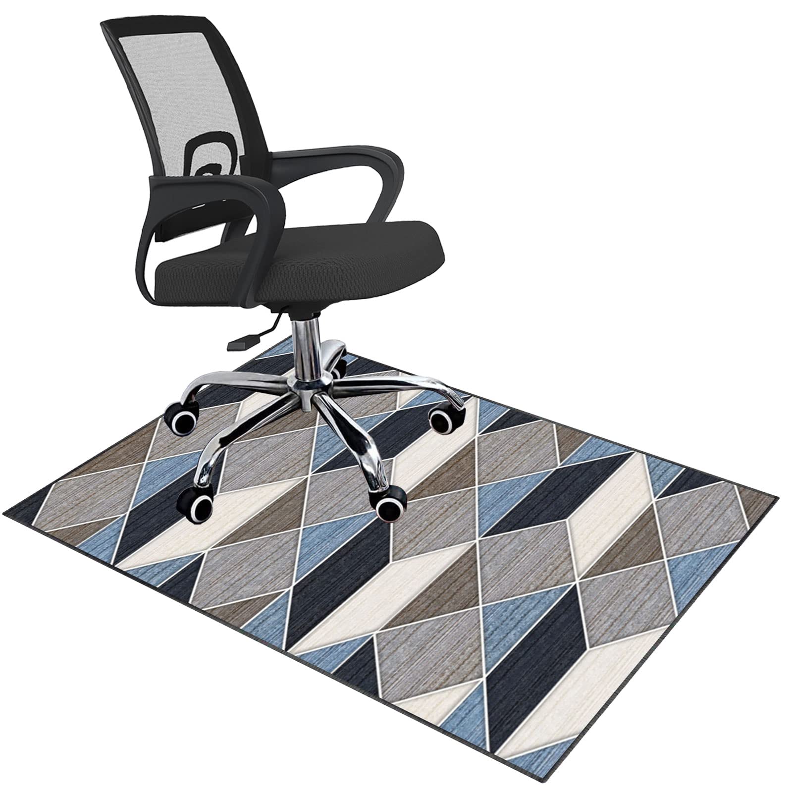 EYZO 70 x 100 cm Office Chair Mat Gaming Chair Mat | Desk Chair Mat Rectangular Carpet Protector | Computer Chair Mat Plastic Office Mat For Anti Slip For Home Office Gaming Room Rolling Chairs
