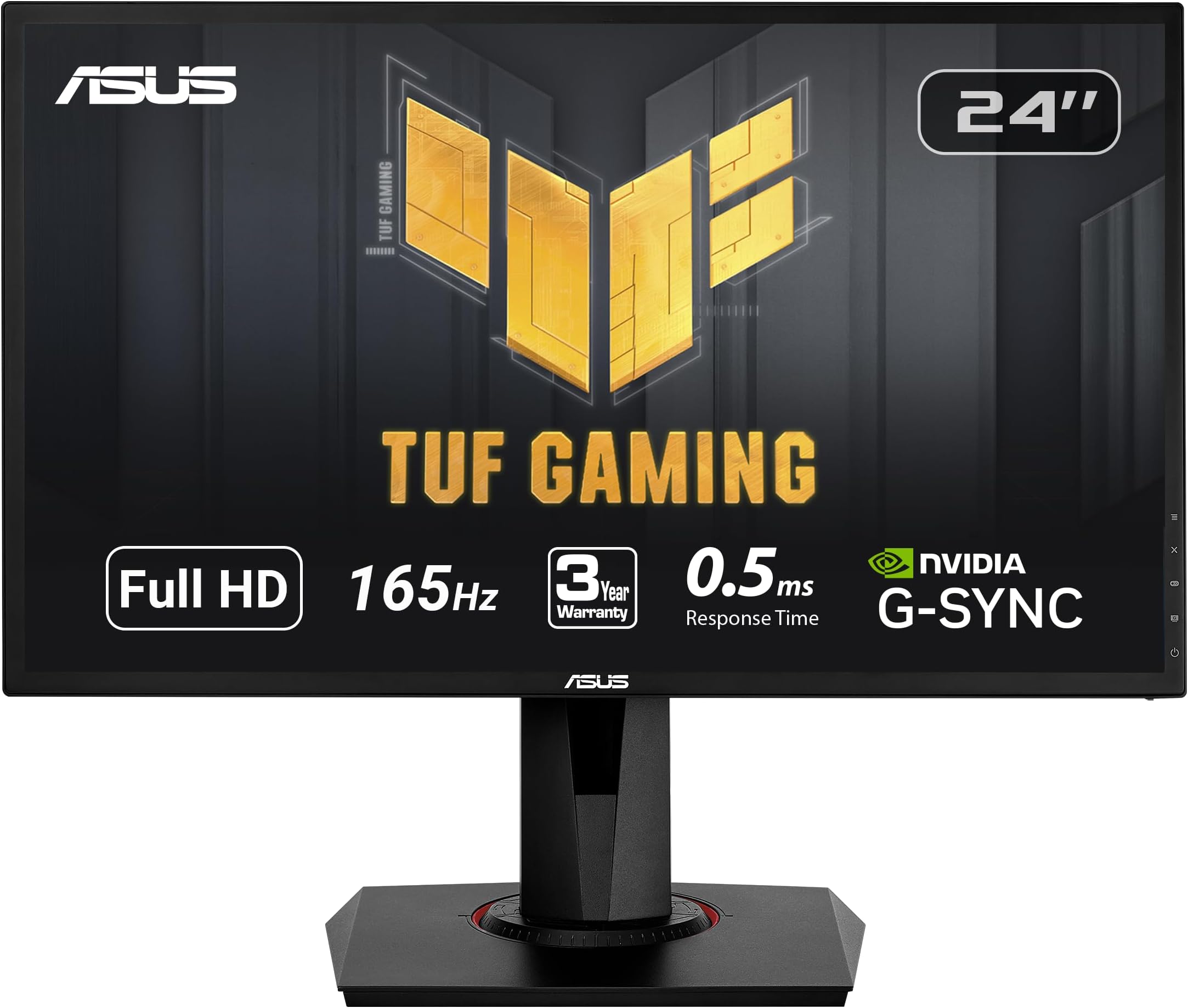 ASUS VG248QG 24” G-Sync Compatible Gaming Monitor 165Hz Full HD 1080p 0.5ms DP HDMI DVI Eye Care
