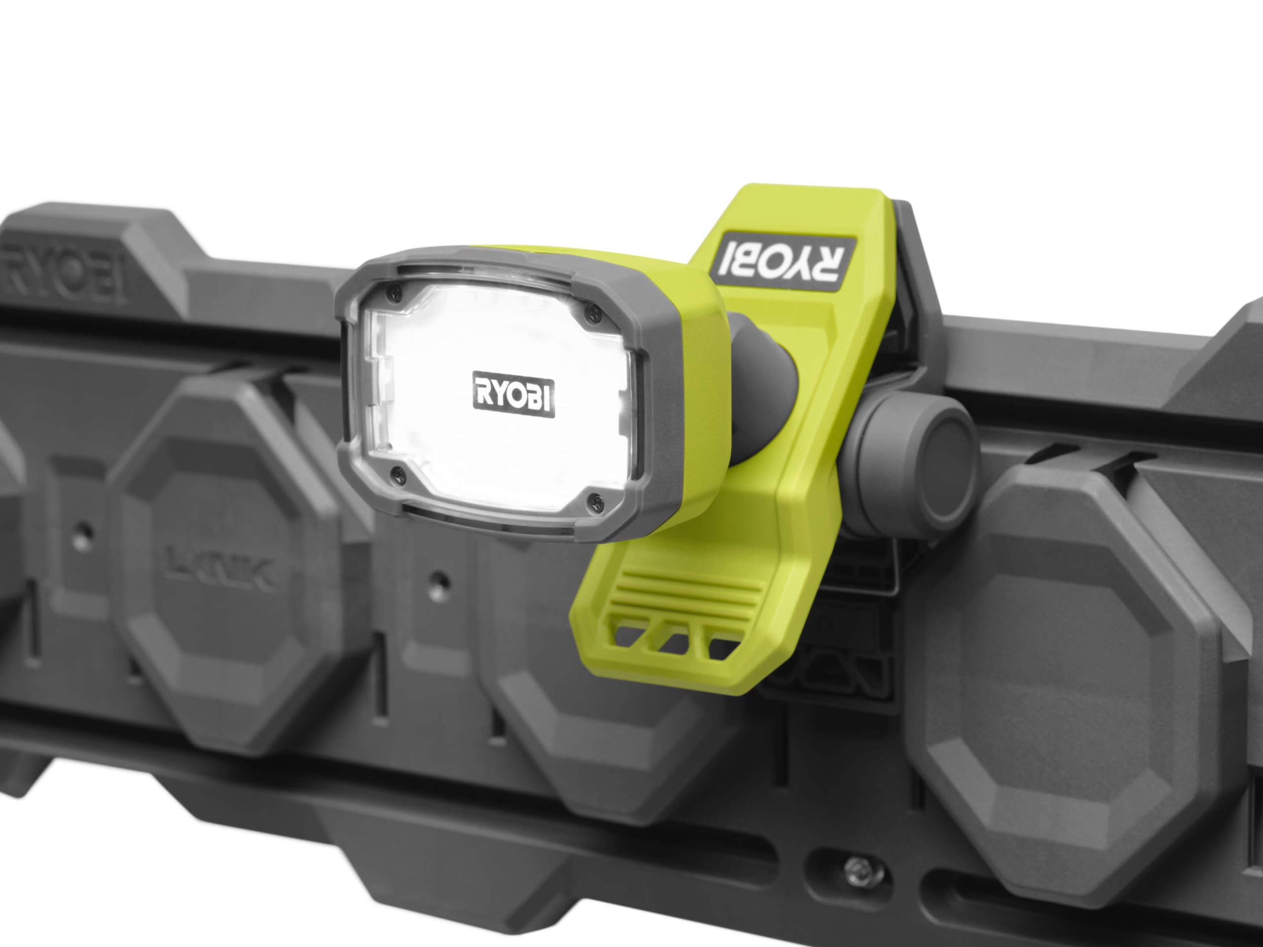 RYOBI 4 V USB-LITHIUM Akku-Klemmleuchte RLC4-0, 1.000 Lumen, magnetisch, 3 Leuchtstufen, ohne Akku und Ladegerät