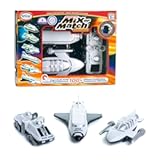 Magnetic Mix or Match Vehicles, Space, White, Standard