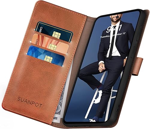 Miniatura 9 de SUANPOT for Samsung Galaxy A23 5G4G Wallet case with RFID Blocking Credit Card Holder,Flip Book PU Leather Protective Cover Women Men for Samsung