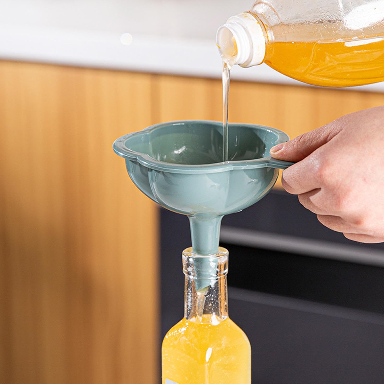 Imbuto di inscatolamento per uso in cucina, imbuto a bocca larga per barattoli di muratore, grandi imbuti di inscatolamento per bottiglie di riempimento, set di imbuto alimentare in acciaio