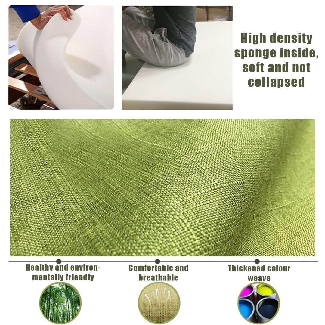 Cuscino per esterni, lavabile, spessore 3 cm, grande, grigio, per giardino, ufficio e pavimento, comodo cuscino per sedia per casa e patio, perfetto per rilassarsi
