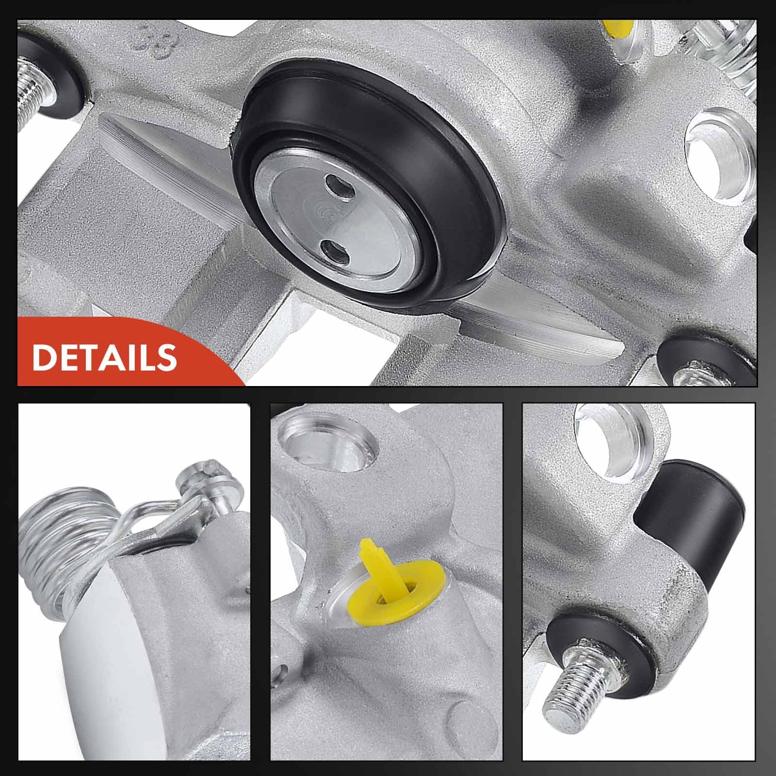 Frankberg 2x Bremssattel Bremszange Hinten Links Rechts Aluminium Kompatibel mit C-Max Focus II Cabriolet/Turnier Focus III 3 Stufenheck C30 S40 II Replace# 343397
