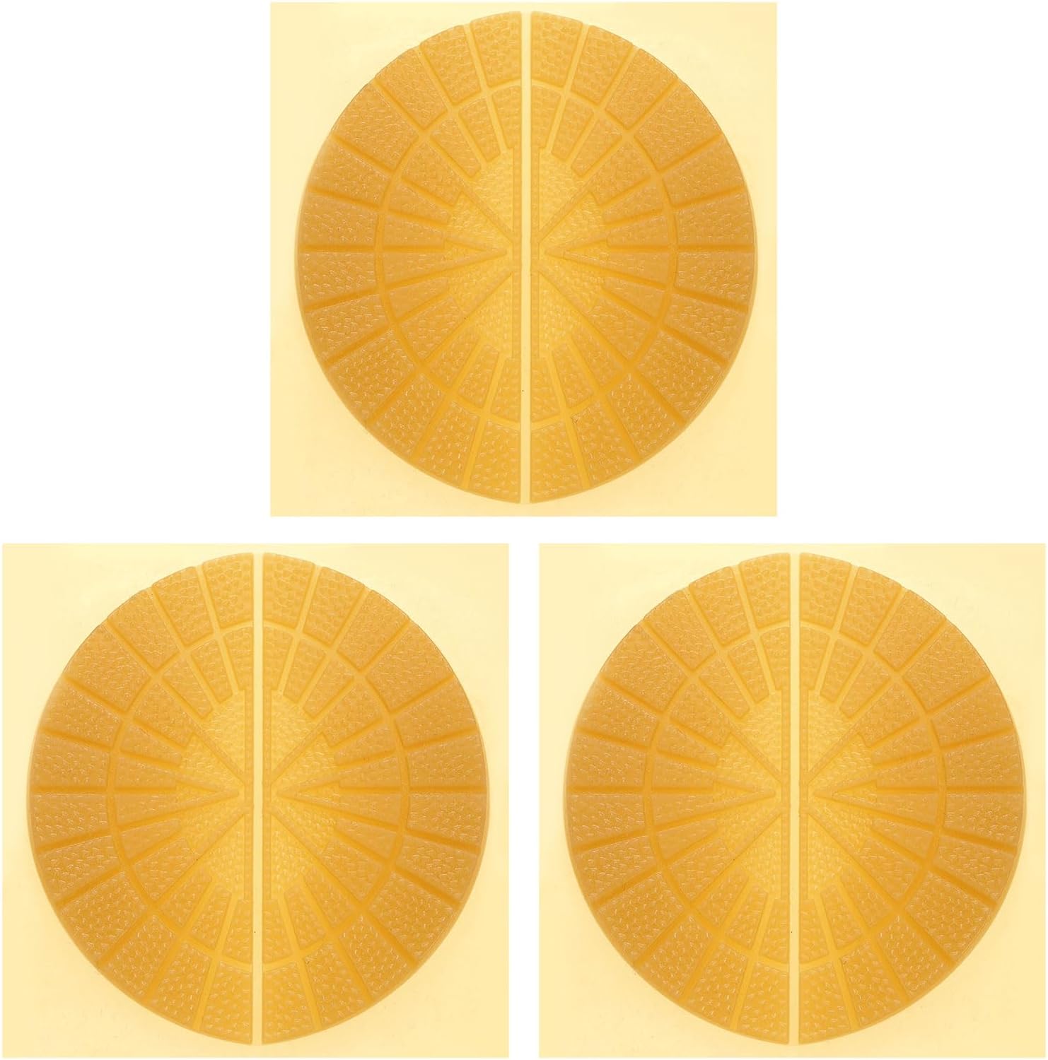 sourcing map 3 Pairs Sole Protector for Sneakers Non Slip Pad Heel Plates Repair for Men and Women, Yellow