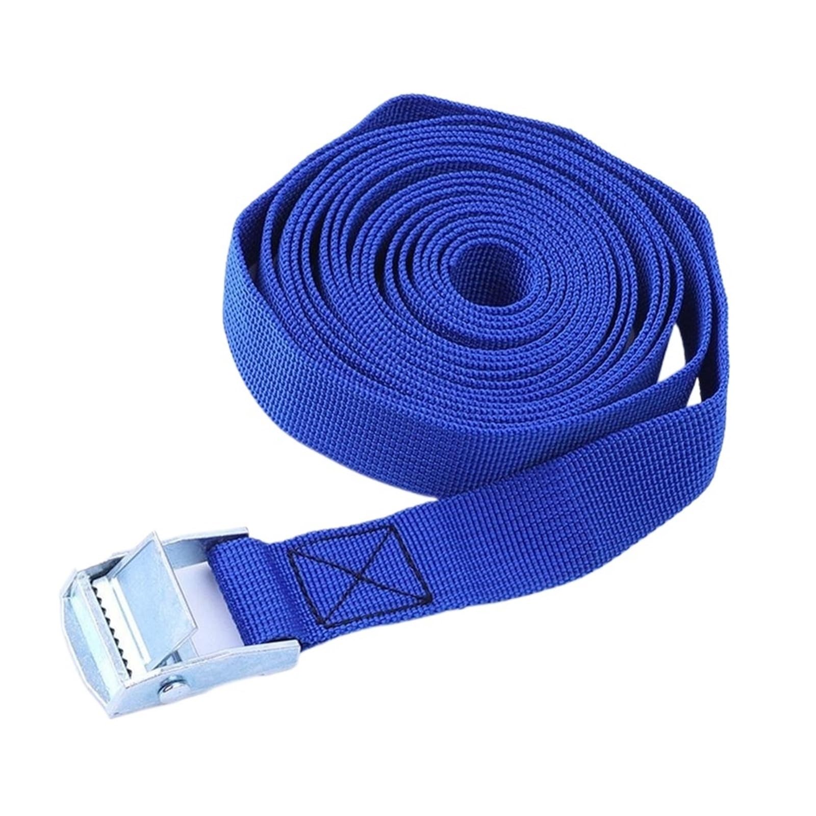 Nastri Pesanti con Spine, Cinghie di carico for Cintura di Ancoraggio con Fibbia 4M for Bici da Moto for Auto con Corda da Traino con Fibbia in Metallo Forte cricchetto(Blue)