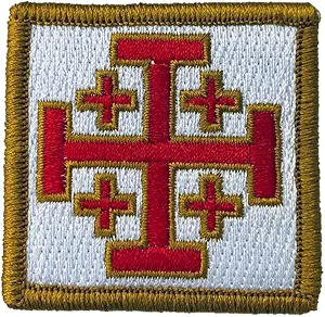 Jerusalem Cross - 2" x 2" Tactical Morale Patch - Color