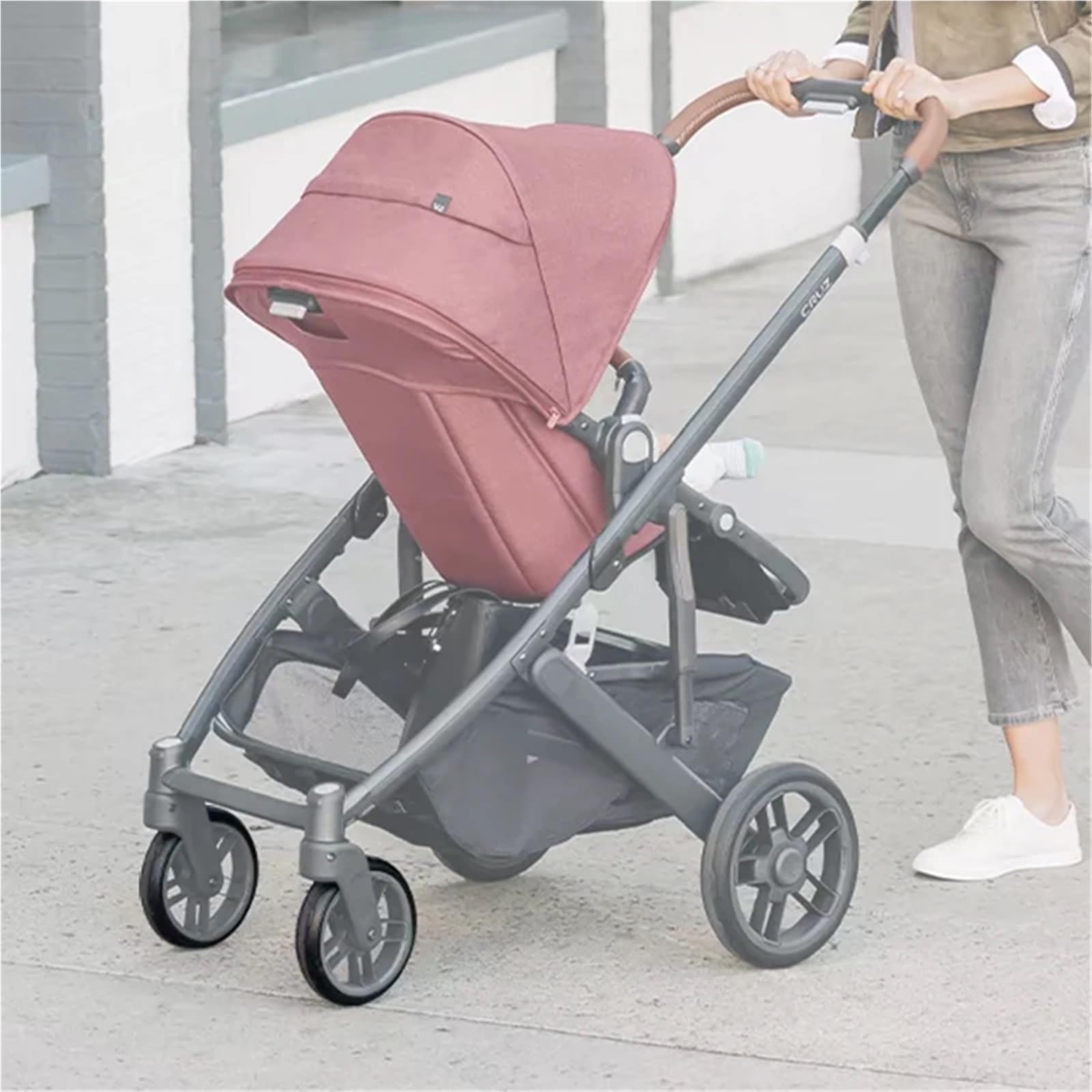 Amazon.com: Stroller Wheel Tire Compatible with Uppababy Cruz V2 Pushchair  Front Or Back Wheel PU Tubeless Tyre Cover Baby Buggy Replace Accessories(2  Front tire-Cruz V2) : Health & Household