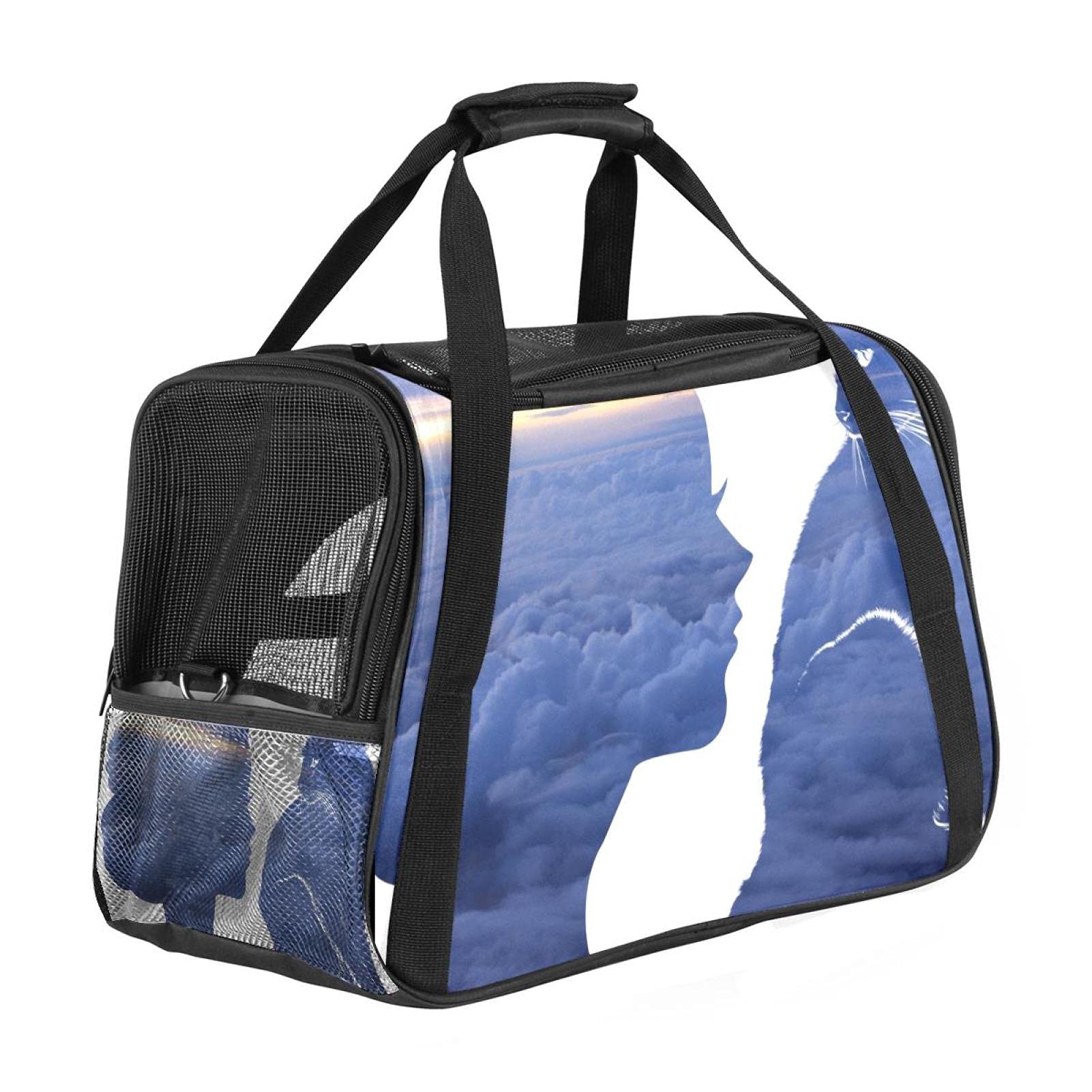 Sac de transport animalier Gata avec imprimé motif pour chat et chien