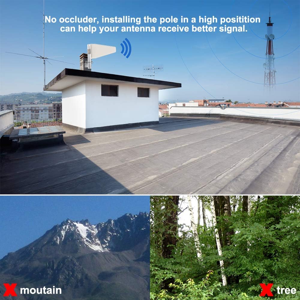 Discount 90% Antenna Pole, Outdoor Antenna Mount - Home Outside Antenna Mount Pole, Universal Pole Mount Bracket for Signal Booster - 10 Length Antenna Mounting Pole Discount 80% Antenna Pole, Outdoor Antenna Mount - Home Outside Antenna Mount Pole, Universal Pole Mount Bracket for Signal Booster - 10 Length Antenna Mounting Pole