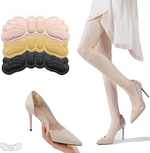 Miniatura 7 de TALLSOCNE Almohadillas de talón para zapatos que son demasiado grandes, agarres de talón para zapatos de mujer, protectores de talón para zapatos,