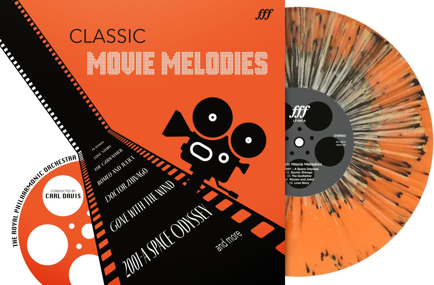 Classic Movie Melodies (The Godfather, Gone With The Wind, Dr. Zhivago Etc.) - Orange Splatter Vinyl [Vinyl LP] [VINYL]