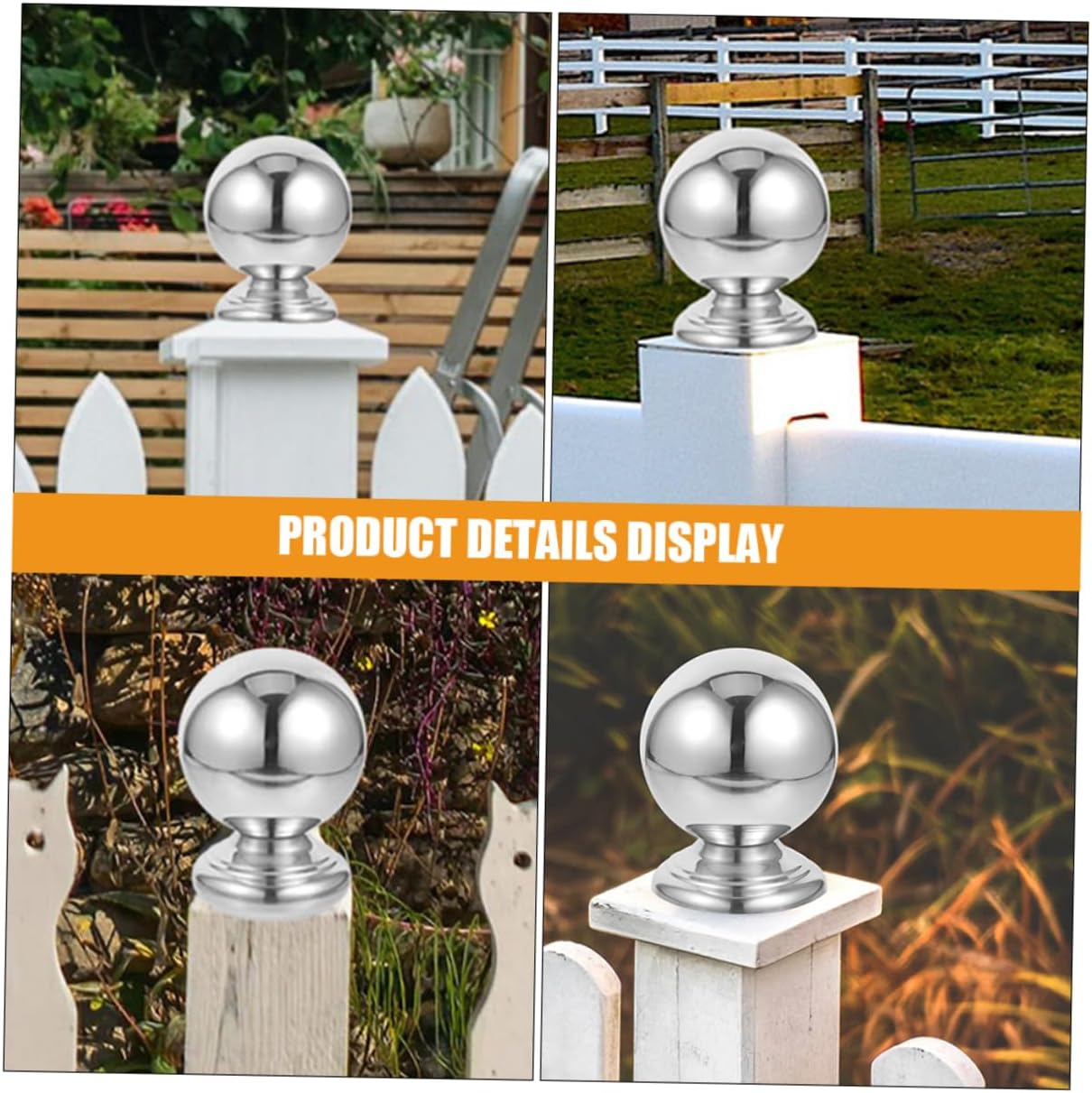 Milisten 8pcs Ornamental Fence Topper Caps Elegant Fence Decor Accessory for Garden Easy Installation Integrated Design for Aesthetic Upgrade