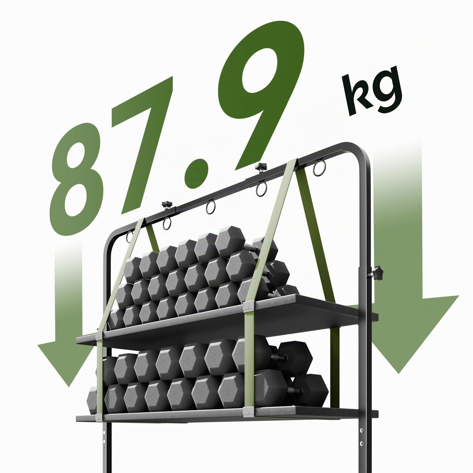 Josmimic Hundepflegetisch-Arm für Trimmtisch, höhenverstellbar, 107 cm hoch, 69–99 cm breit, mit Tischklemme bis 7 cm, Hängematte & 2 Anti-Sitz-Schlaufen, für kleine und große Hunde & Katzen