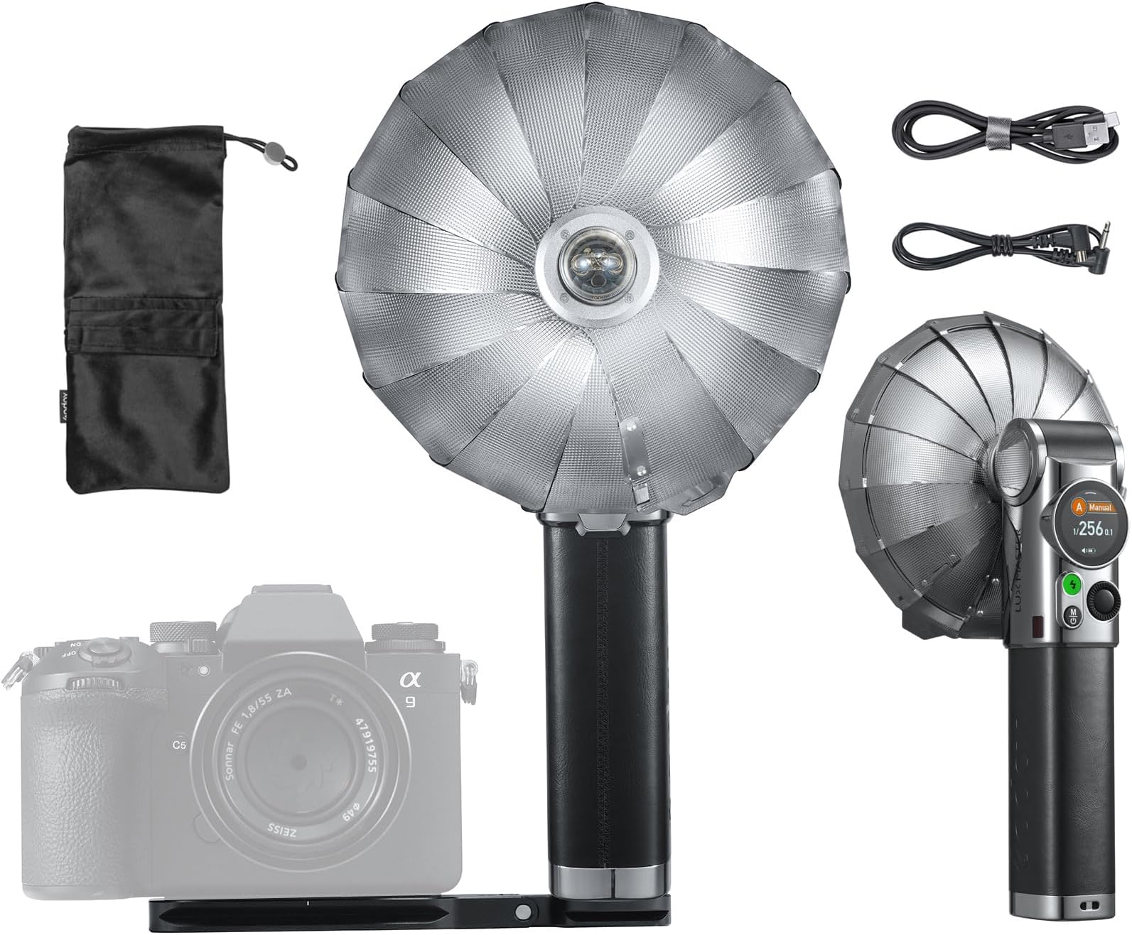 Godox Lux Master Retro TTL HSS Camera Flash,Touch Screen,Wireless Sync, Built in Battery,2.4G Wireless X System Compatible with Sony/Nikon/Canon/Fuji/Leica/Sigma/Panasonic