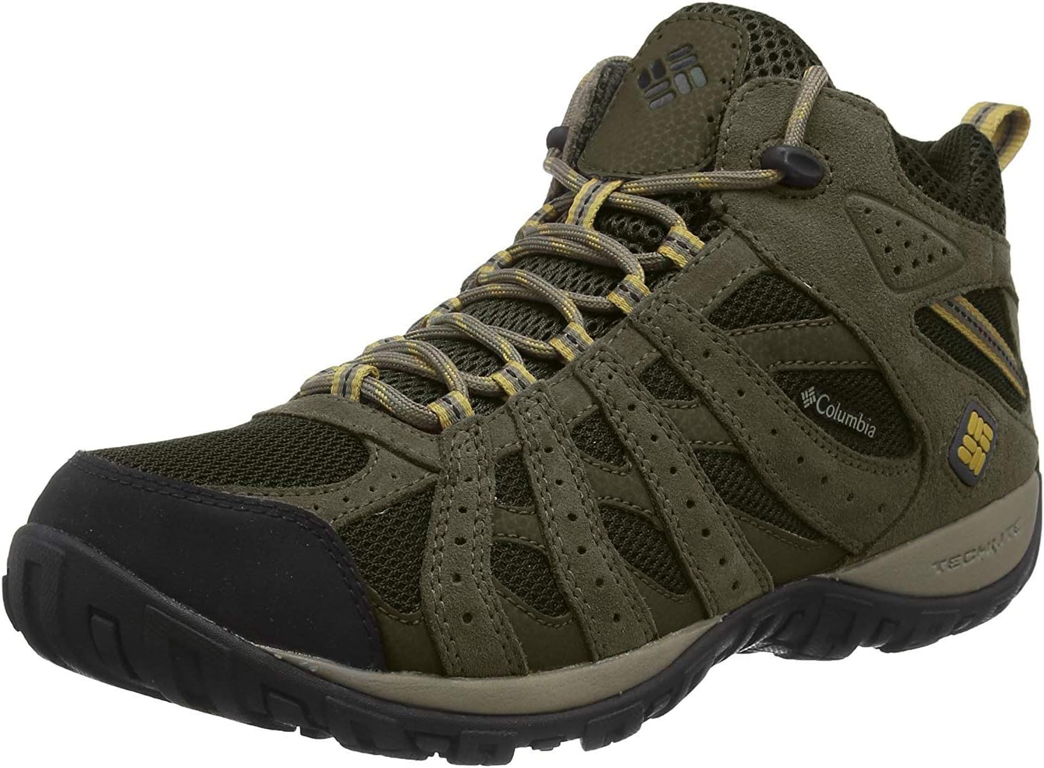 Columbia Redmond Mid Waterproof Hiking Boot - Men's Cordovan/Dark Banana, 11.0