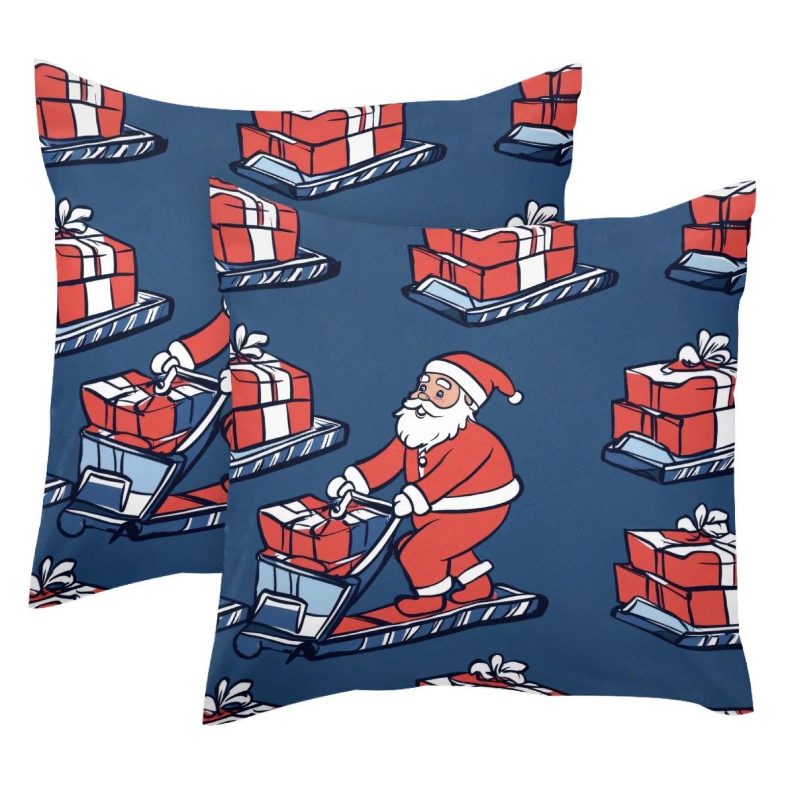 Housse de coussin Noël velours 50x50 cm pour sublimer votre canapé de salon
