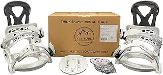 2022-23 JR Kids Altitude JR Ripper Snowboard BINDINGS 4x4 Burton 3D & EST Channel Sizes: 2-6 White