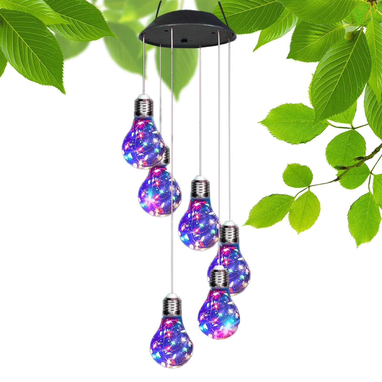 Campanas de viento con luz solar el regalo ideal de decoración para inauguración de casa
