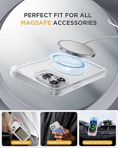 Miniatura 913 de Miracase Glass Series - Funda magnética para iPhone 15, compatible con MagSafe, de cuerpo completo, protector de pantalla de vidrio 9H integrado