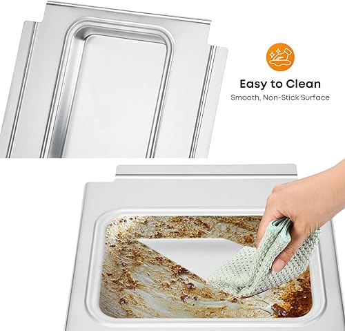 Miniatura 5 de Stanbroil Bandeja de goteo para parrilla con 15 forros de aluminio para parrilla de gas Weber Q200 Q300 Q220 Q240 Q2000 Q3000 Q320 Q3200 Series,