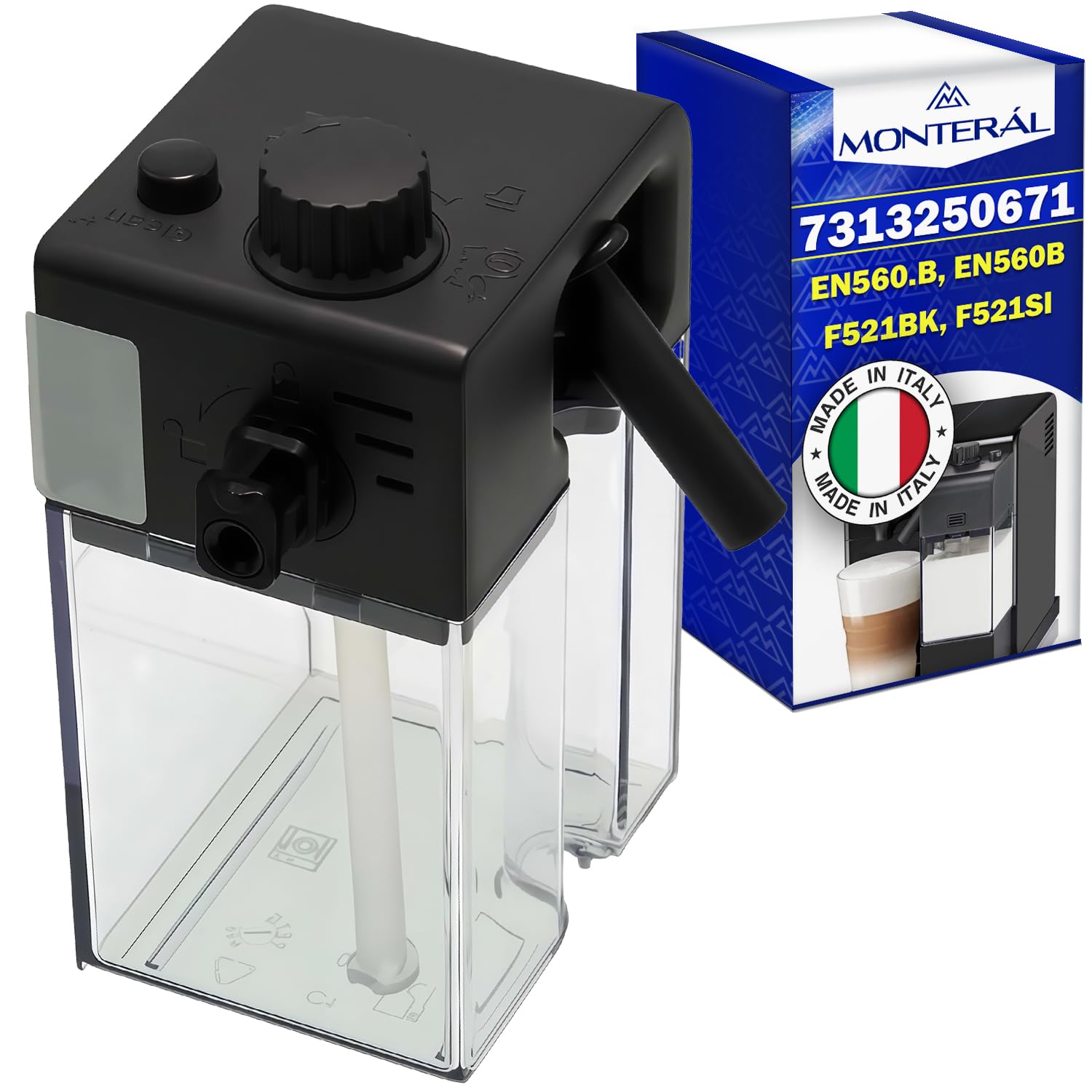 Milchbehälter für Kapselkaffeemaschine 7313250671 für DeLonghi