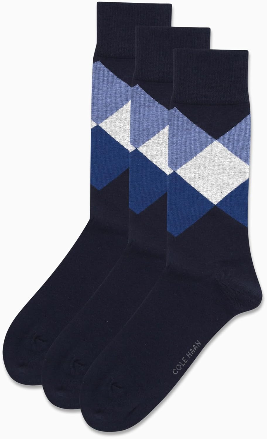 Cole Haan Mens Dress Socks - 3 Pack Soft Cotton Crew Sock - Breathable Formal Dress Work Socks for Men (Sizes: 7-12) - Image 4