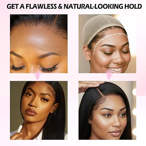 Miniatura 5 de Pegamento de peluca para pelucas de encaje frontal, pegamento de encaje impermeable para pelucas sin residuos, adhesivo de encaje transparente de
