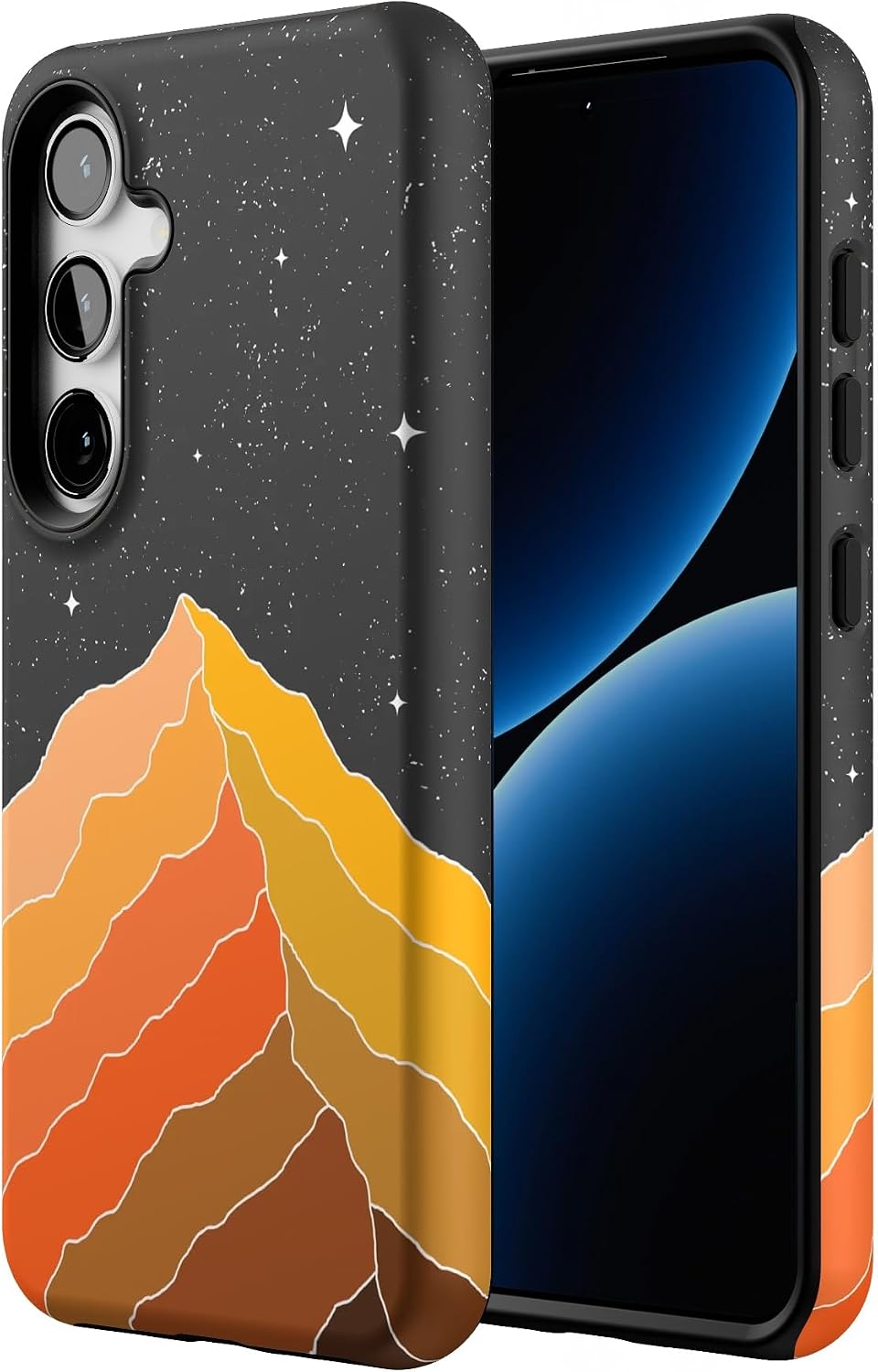 Casely Galaxy S24 Case | Night Skies | Mountain Starlight | Essential Slim Dual-Layer Protective Design
